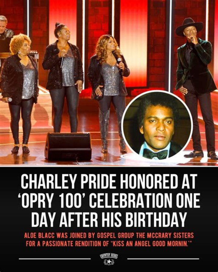Charley Pride Tribute: Aloe Blacc and McCrary Sisters Team Up on 'Opry 100'