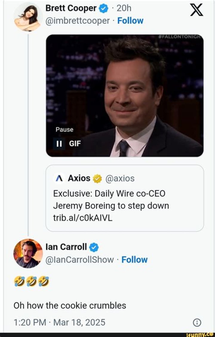 Exclusive: Daily Wire Co-CEO Jeremy Boreing to Step Down
