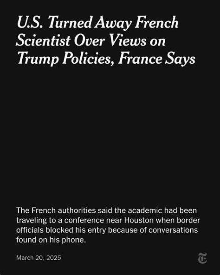 French Scientist Denied Entry to US: The Full Story Unveiled