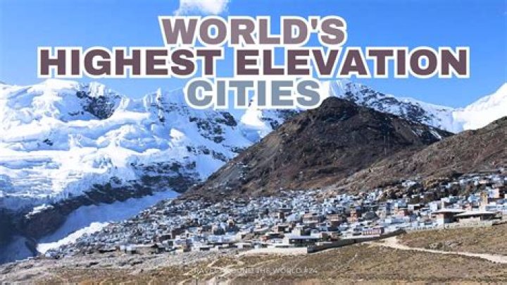 Highest Elevation City in the US: Discover the Sky-High Gems