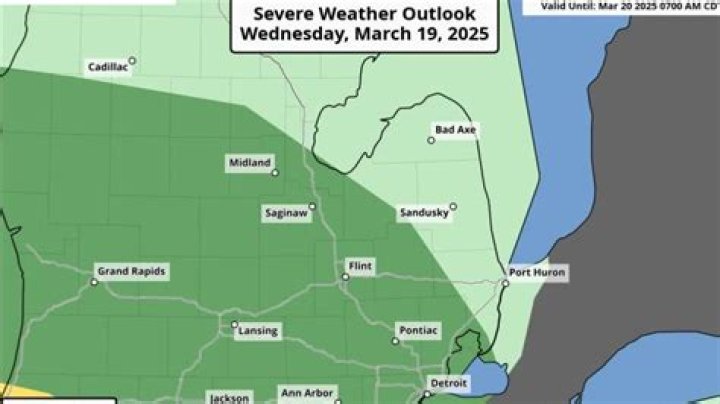 Metro Detroit Could See Strong Storms, 60 mph Wind Gusts Wednesday Night, Forecasters Say