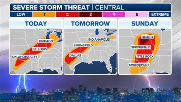 Severe Thunderstorms Expected Wednesday &mdash; And Snow Is Coming
