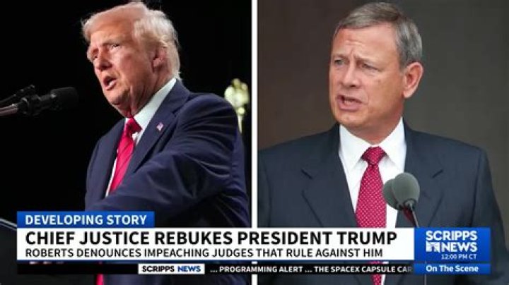 Top US Supreme Court Justice Rebukes Trump's Call to Impeach Judge