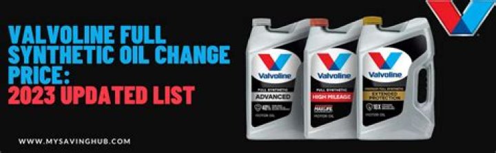 Valvoline Coupon $25 Synthetic Oil Change Price Near Me: Your Ultimate Guide