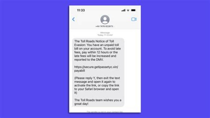 What to Do If You Get a Fake Toll Bill Text